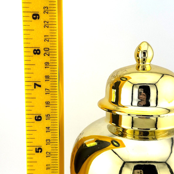 Japanese Ginger Jar Gold Gilt Silver Pheasant - Picture 8 of 10